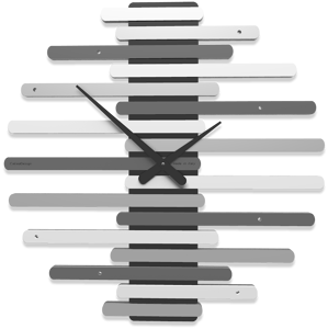 Callea design veneziano orologio 60 moderno da parete legno grigio bianco nero