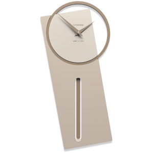 Orologio a pendolo moderno da parete callea design sherlock legno colore sabbia