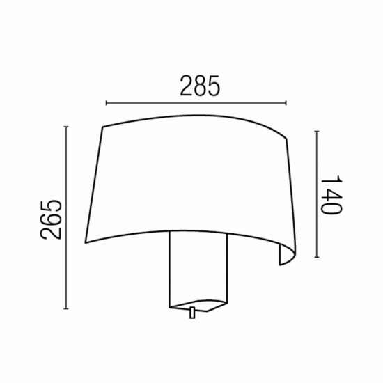 Applique cromato per comodini camera da letto moderna con interruttore