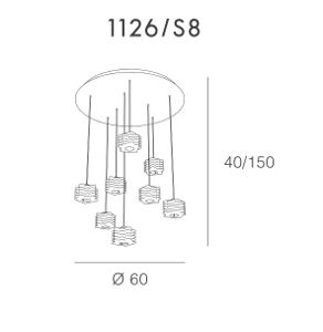 Lampadario moderne a sospensione di cristallo rubik top light