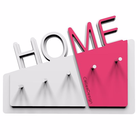 Appendichiavi a parete home callea design moderno magnetico legno colore fucsia