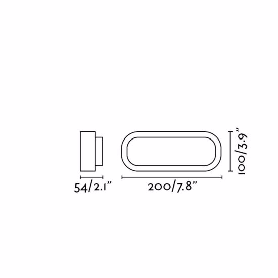 Applique per esterni  7w 3000k ip65 antracite