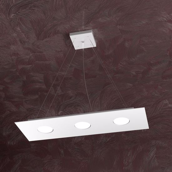 Lampadario per cucina moderna bianco top light area