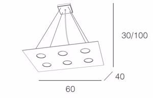 Area toplight lampadario moderno per soggiorno sabbia