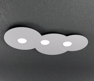 Plafoniera design moderna grigio toplight cloud