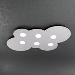 Plafoniera grigio design toplight cloud