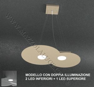 Lampadario per cucina sabbia luci sopra sotto toplight cloud