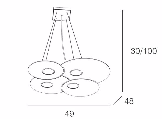 Lampadario design per cucina moderna sabbia top light cloud