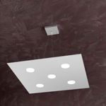 Top light area lampadario da cucina quadrato grigio