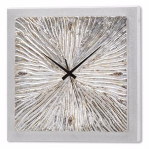Orologio da parete decorativo design argento per soggiorno