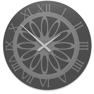 Callea design athena grande orologio nero da parete 60 moderno