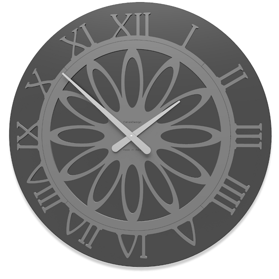 Callea design athena grande orologio nero da parete 60 moderno