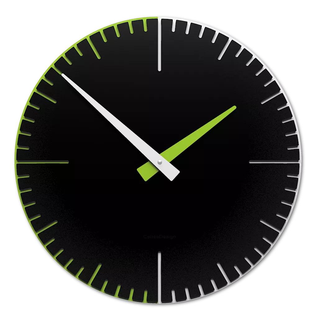 Callea design exacto orologio da parete moderno nero verde bianco