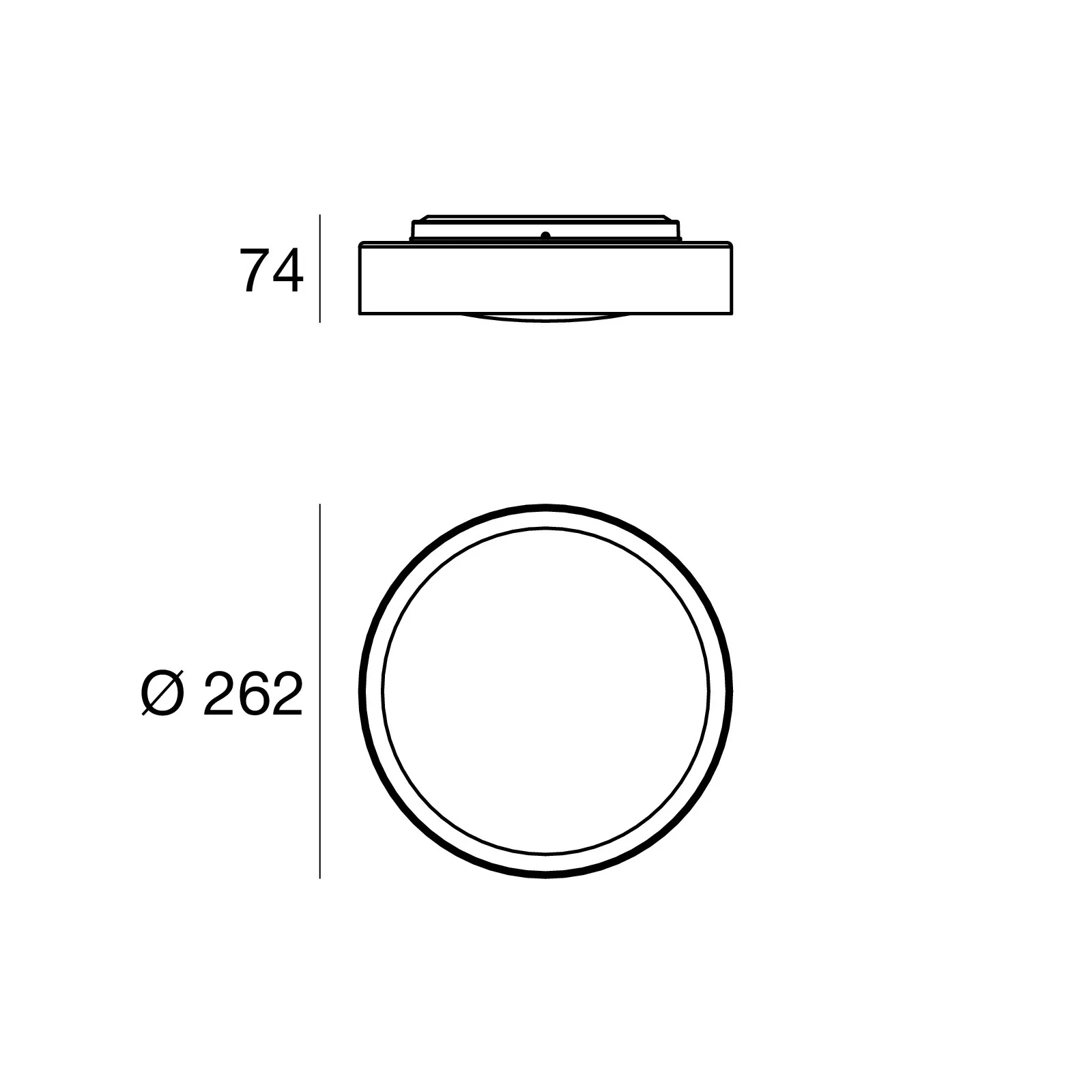 Plafoniera ad incasso da esterno moderna 1 luce GL1296