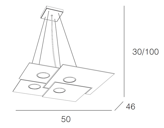 Lampadario per cucina moderna sabbia toplight plate