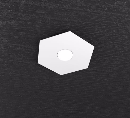 Plafoniera hexagon toplight moderna esagonale bianca