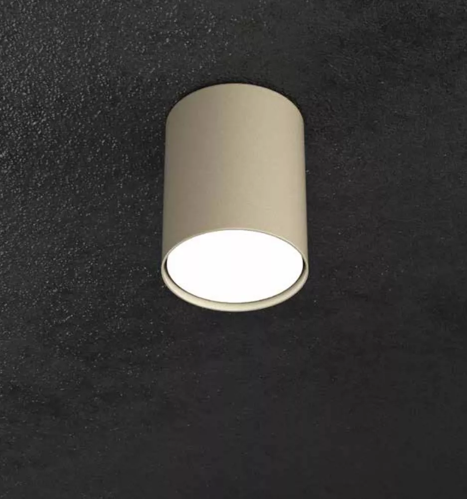 Faretto plafone da soffitto cilindro colore sabbia per interni top light  shape - 1143PL10-SA