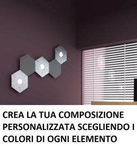 Plafoniera esagonale moderna oro top light hexagon