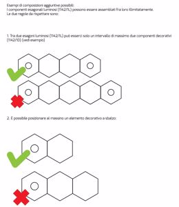 Plafoniera esagonale sabbia top light hexagon