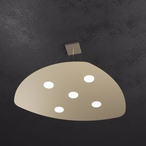 Lampadari moderni 5 led toplight shape metallo sabbia