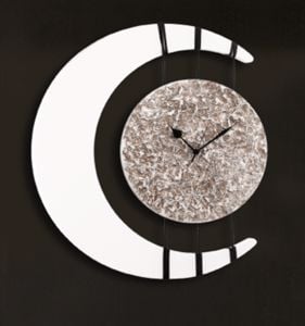 Orologio da parete moderno a righe nero 60cm COLORI E LUCI 40536