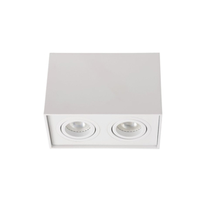 Cestello da soffitto portafaretti led 2 luci orientabili gu10