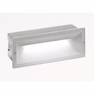 Segnapasso incasso da esterno 13w 4000k grigio metallizzato gea luce ohrm