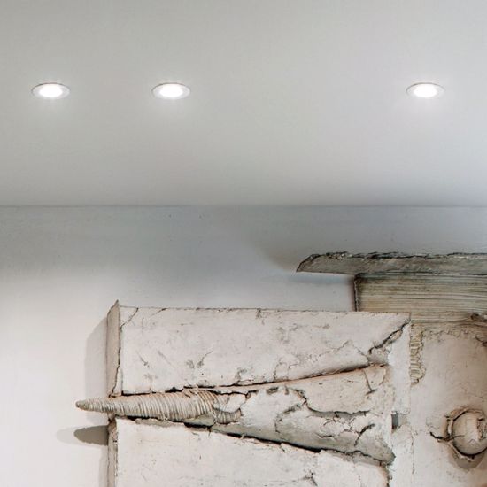 Gea luce faretto da incasso soffitto rotondo bianco