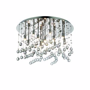 Ideal Lux MOONLIGHT Plafoniera Champagne, Cristallo ottico 82790