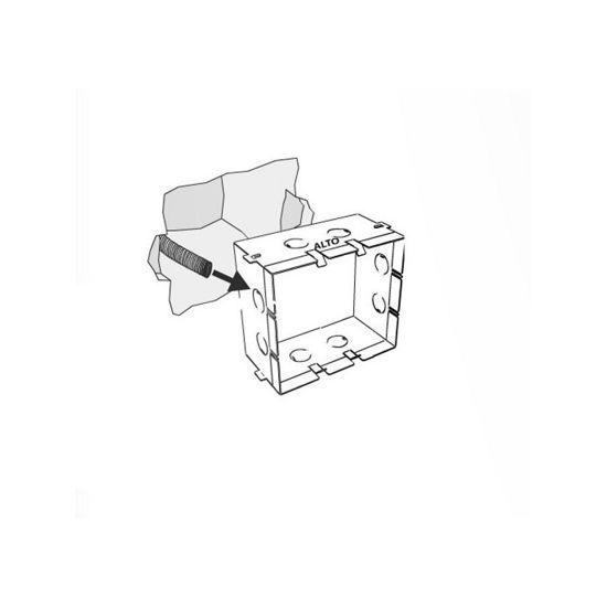 Cassaforma in metallo per segnapasso 2414b-35 cod. 023.486