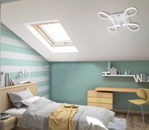 Plafoniera led 40w 3000k per camera da letto design moderna