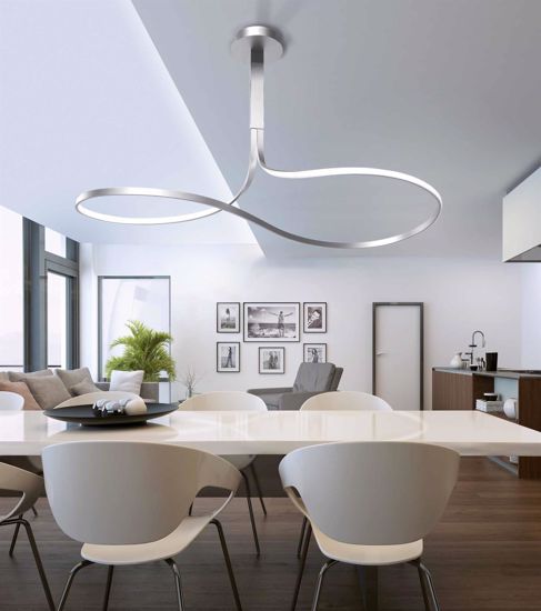 Grande lampadario a led design moderno 50w 3000k per soggiorno