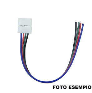 Cavo alimentazione 15cm con plug di connessione per striscia led 8mm