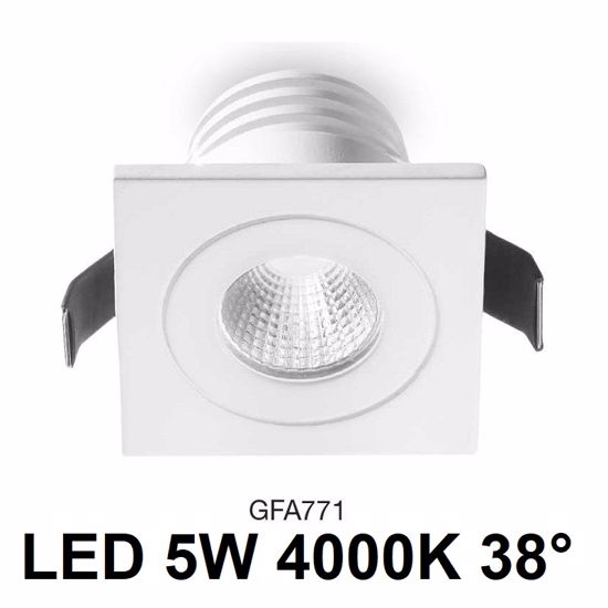 Faretto da incasso  per controsoffitto 5w 4000k bianco gea luce alya