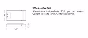 Driver 900ma 40w dali