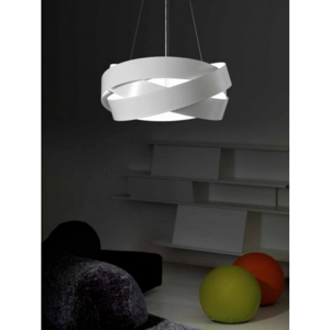 Lampadario design moderno marchetti pura 60cm 3xe27 bianco