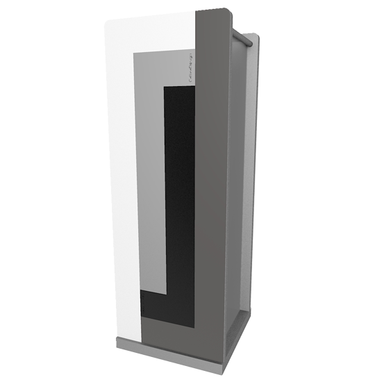Portaombrelli moderno da ingresso nero grigio bianco