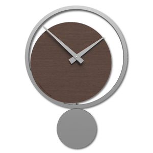 Orologio a pendolo moderno da muro rovere wenge&apos; eclipse callea design