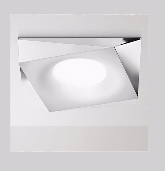 Faretto da incasso per controsoffitto gea luce janus cromo gu10 220v