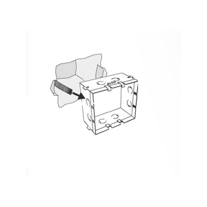 Cassaforma in metallo per incasso laterizio o muratura cod. 0234006