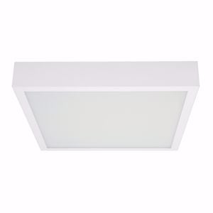 Linea light plafoniera led box squadrata bianca 31w 3000k soffitto parete