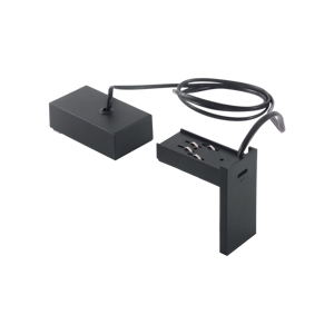 Ideal lux cappuccio finale elettrificato con rosone binario monofase 48v nero togo