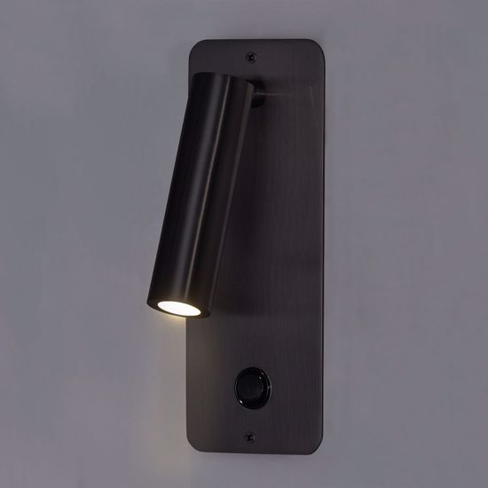 Applique da incasso per comodino camera da letto 3w 3000k nero