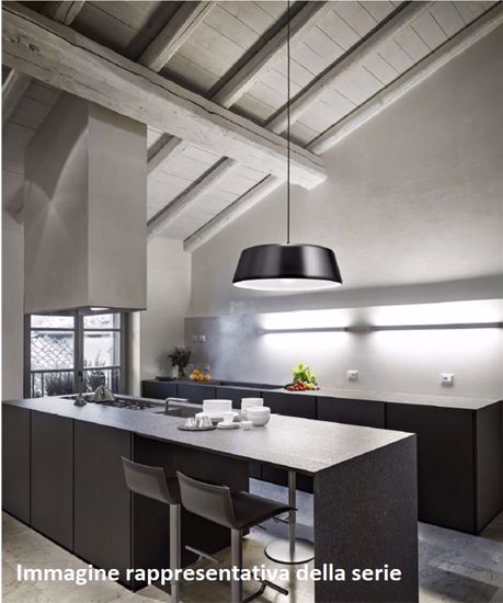 Gea luce blanca lampadario per penisola cucina moderna nickel