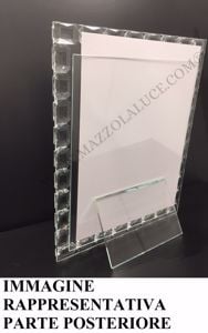 Portafoto cornice da tavolo vetro cristallo foto 13x18