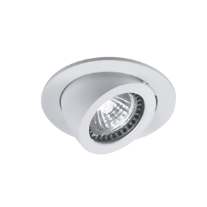 Faretto da incasso per controsoffitto luce orientabile metallo bianco gu10