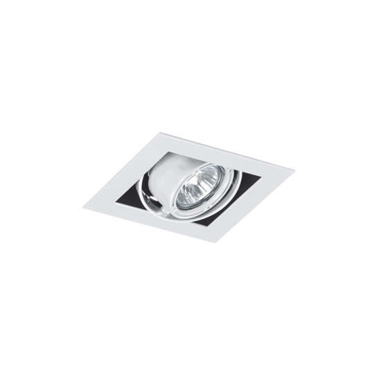 Faretto da incasso per controsoffitto orientabile orientabile gu10 bianco 1 luce