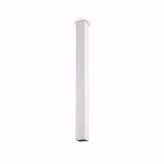 Sky pl1 h75 idea lux faretto led squadrato h75cm da soffitto gu10 5w 3000k bianco