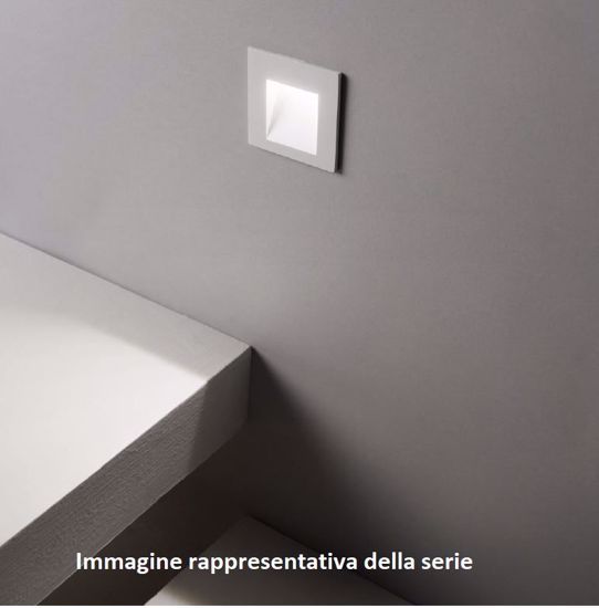 Ideal lux segnapasso led 3000k quadrato antracite per esterni ip65 con driver