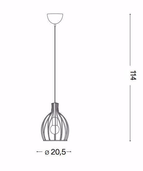 Ampolla-2 sp1 ideal lux nero lampadario a sospensione per cucina moderna